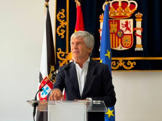 Spanien, Fernando Grande-Marlaska bei Pressestatement der Regierungsdelegation zur Lage in Ceuta
