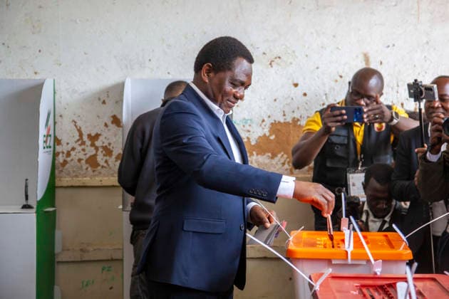 Amtsinhaber Hakainde Hichilema gewinnt Präsidentschaftswahl in Sambia, Archivbilder