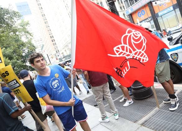 USA, Protestaktion für die Verabschiedung des Delivery Protection Act Gesetzes in New York