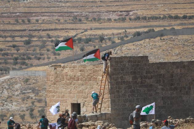 Nahostkonflikt, Westjordanland, Protest gegen Siedlergewalt in Hebron