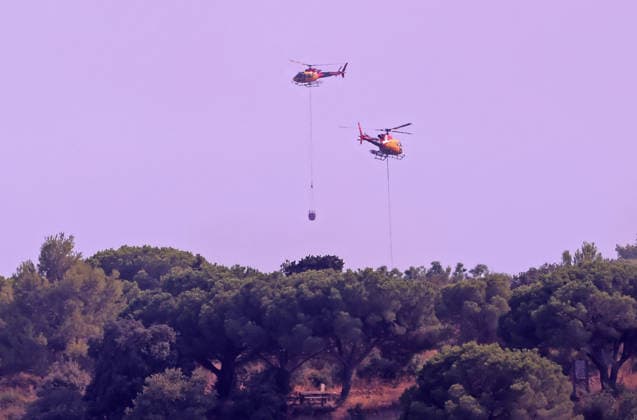 Spanien, Waldbrände in Barcelona