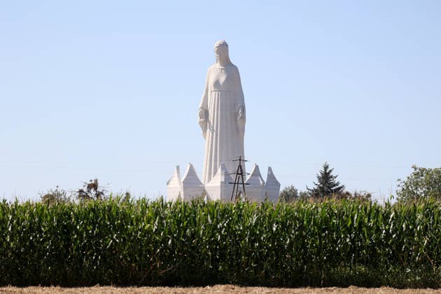 Polen, Einweihung von Europas größter Marienstatue in Konotopie