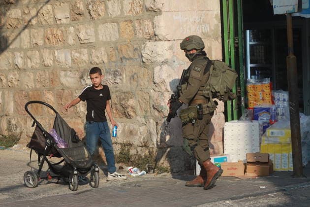 Nahostkonflikt, Westjordanland, Israelische Streitkräfte in Hebron