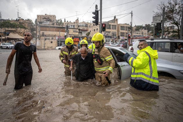 Israel, Überschwemmungen in Jerusalem