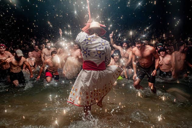 Spanien, The Correfoc Festival in Badalona