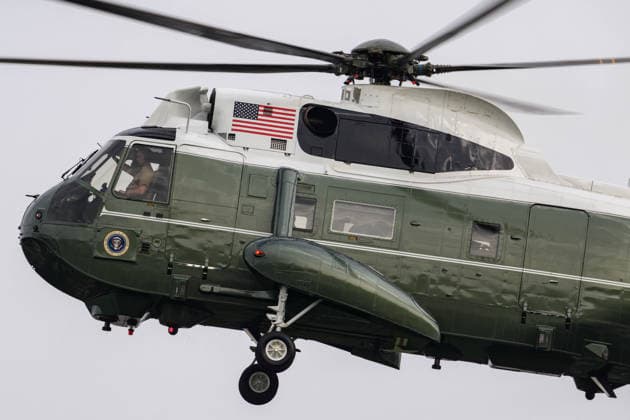 USA, Donald Trump nach Wochenende in New Jersey zurück in Washington