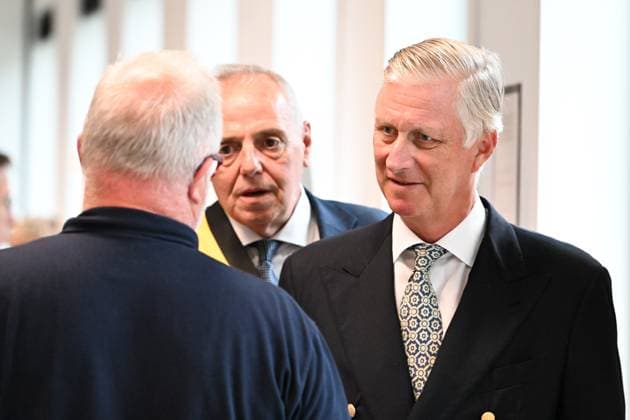 Royals, Belgien, König Philippe im Krisenzentrum wegen Brand im Hohen Venn