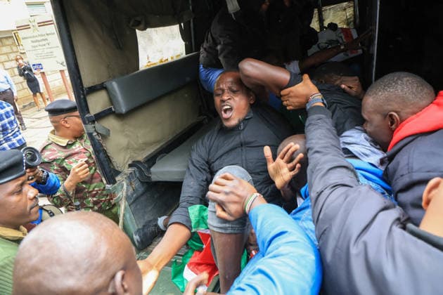 Kenia, Protest gegen Polizeigewalt in Nairobi