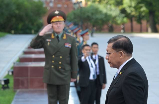 Russland, Min Aung Hlaing zu Besuch in Moskau