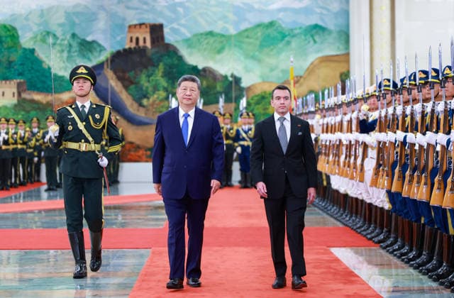 China, Xi Jinping empfängt Daniel Noboa in Peking