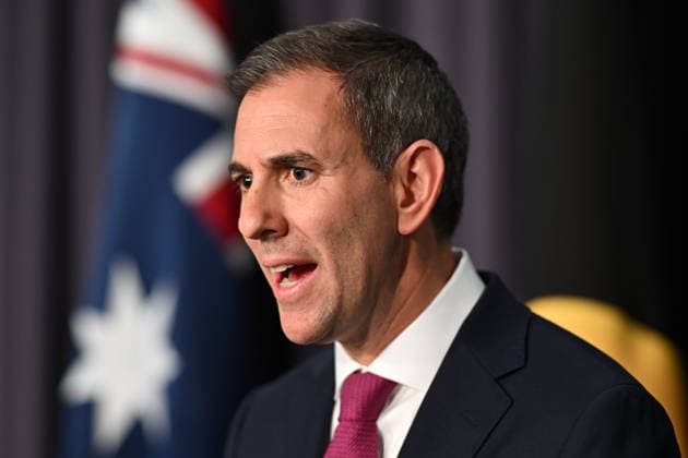 Australien, Jim Chalmers Pressekonferenz in Canberra