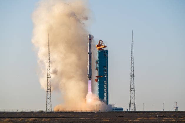 China, Raketenstart in Gansu