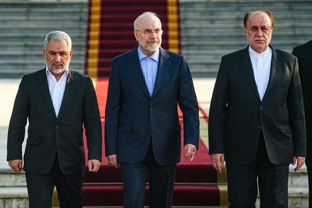 Bagdad, Mohammad Bagher Ghalibaf zu Gast im Irak