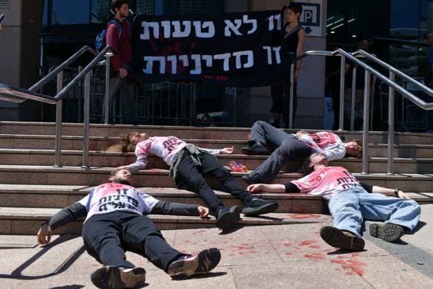 Israel, regierungskritischer Protest in Tel Aviv