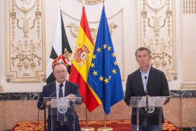 Spanien, Alberto Nunez Feijoo spricht zur humanitären Lage in Ceuta