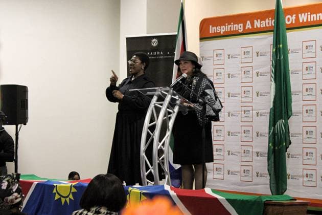 Südafrika, Zeremonie im Iziko South African Museum in Kapstadt zur Rückführung namibischer Ahnenreste