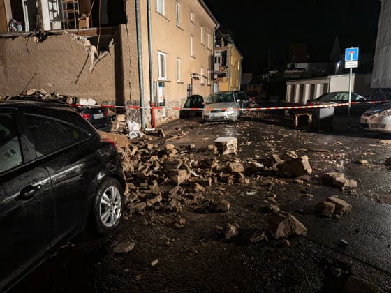 Rheinland-Pfalz, Schäden nach Sturm in Höhr-Grenzhausen