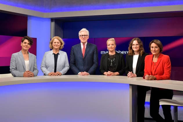 ARD-Talkshow maischberger in Berlin