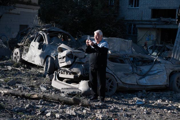 Ukraine-Krieg, Russischer Raketen- und Drohnenangriff auf Kyjiw
