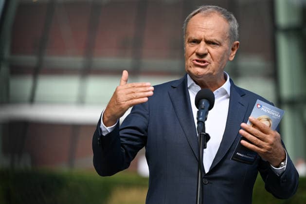 Polen, Pressetermin mit Donald Tusk in Krakow