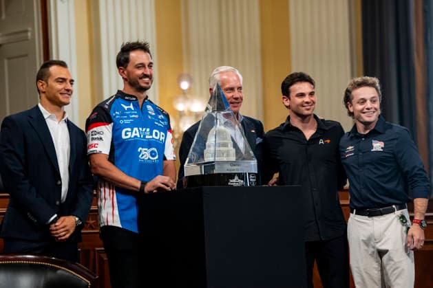 USA, Pressevorschau für IndyCar-Rennen auf der National Mall in Washington DC