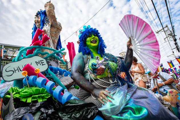 USA, Carnival Parade in Provincetown