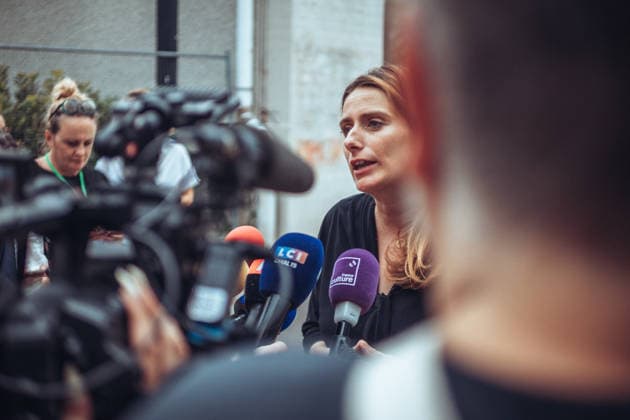 Frankreich, Marine Tondelier Pressetermin in Grenoble