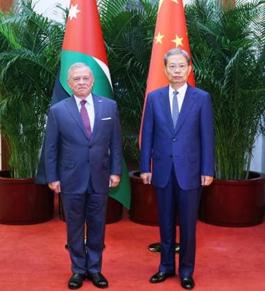 Peking, König Abdullah II. von Jordanien zu Gast in China