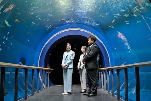 Royals, Japan, Prinzessin Aiko besucht Museum in Kusatsu