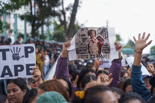 Nepal, Protest in Kathmandu nach Vergewaltigung und Tötung der dreijährigen Garima Chaudhary