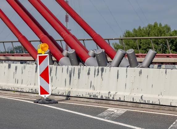 NRW, Hauptprüfung Niederrheinbrücke Wesel