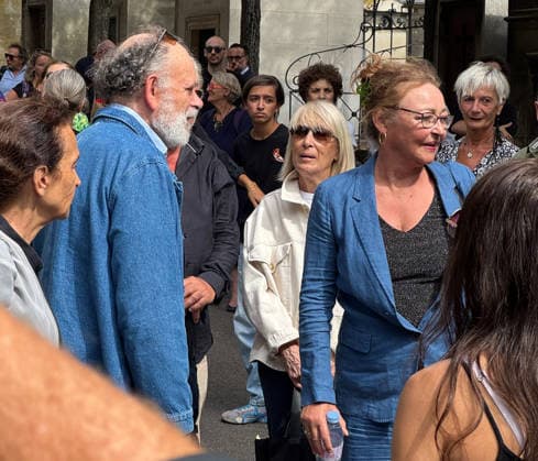 Celebrity, Beisetzung von Schauspielerin Dominique Frot in Paris
