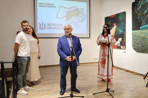 Ukraine, Ausstellung 35 Reflections of Independence zum 35. Unabhängigkeitstag in Odessa