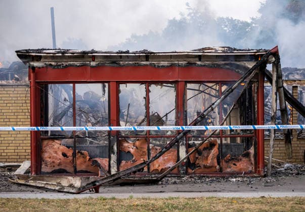 Schweden, Großbrand in Vorschule in Landskrona