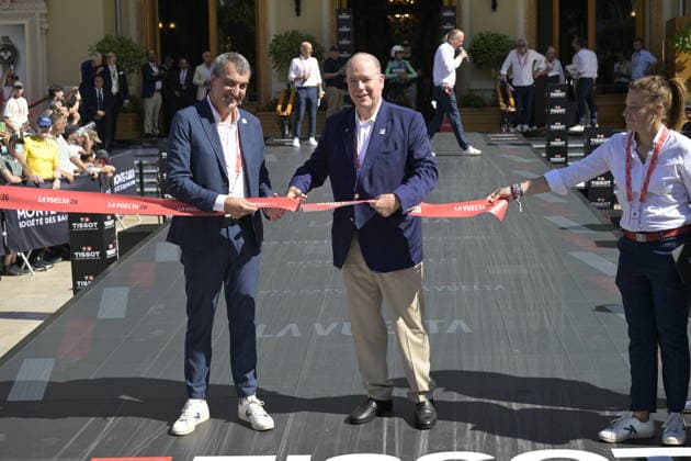 Royals, Fürst Albert von Monaco eröffnet Vuelta a Espana in Monaco