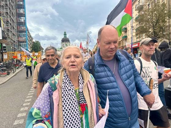 Schweden, Pro-palästinensischer Protest in Stockholm