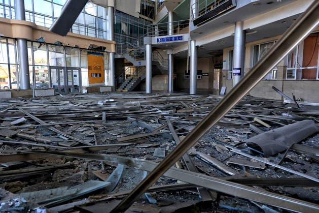 Ukraine-Krieg, Rozdilna Bahnstation Odessa nach russischem Angriff beschädigt
