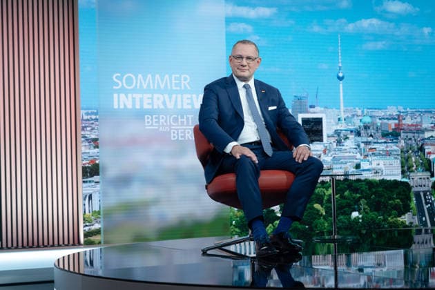 Berlin, Tino Chrupalla im ARD-Sommerinterview