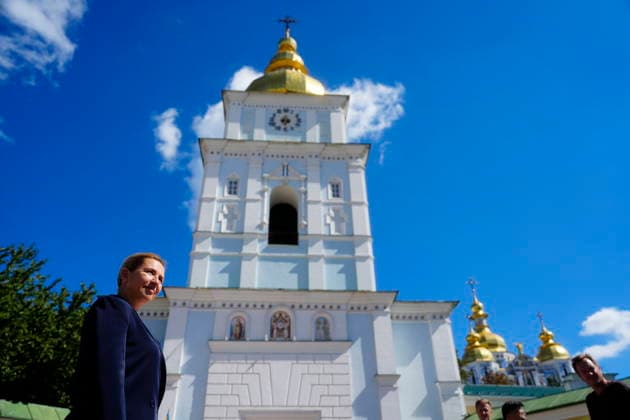 Ukraine, Mette Frederiksen in Kyjiw