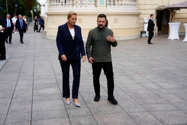 Ukraine, Wolodymyr Selenskyj trifft Mette Frederiksen in Kyjiw