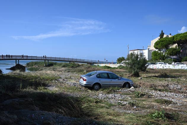 Spanien, Unwetter in Tarragona, Katalonien