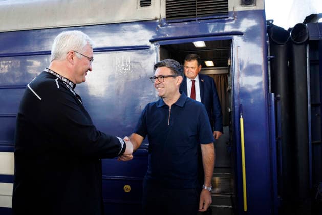 Ukraine, Besuch von Andy Burnham
