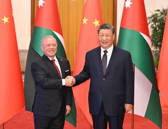 Peking, Xi Jinping empfängt König Abdullah II bin al-Hussein