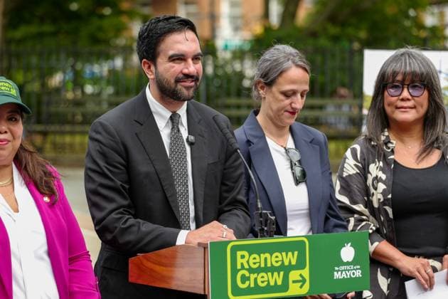 USA, Zohran Mamdani kündigt Renew Crew mit Handwerkern für Spielplätze und Freizeitzentren in New York an