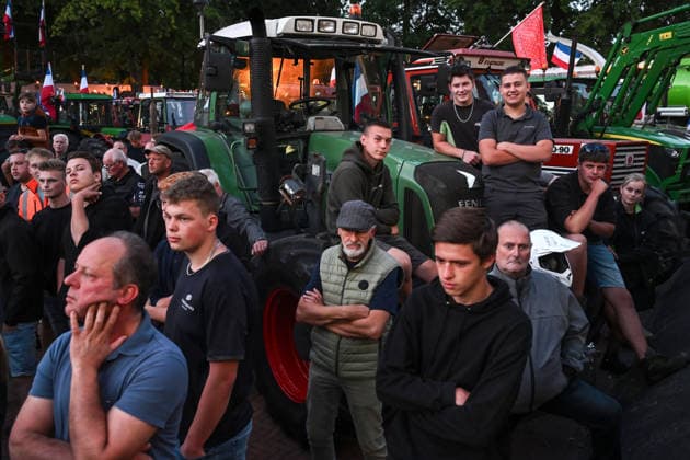 Niederlande, Proteste von Landwirten in Twenterand