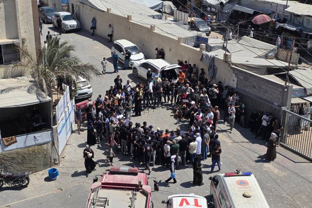 Nahostkonflikt, Gaza, Journalisten gedenken getöteter Kollegen in Khan Younis