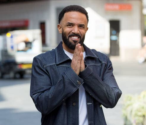 Celebrity, Craid David zu Gast bei Breakfast Show in London