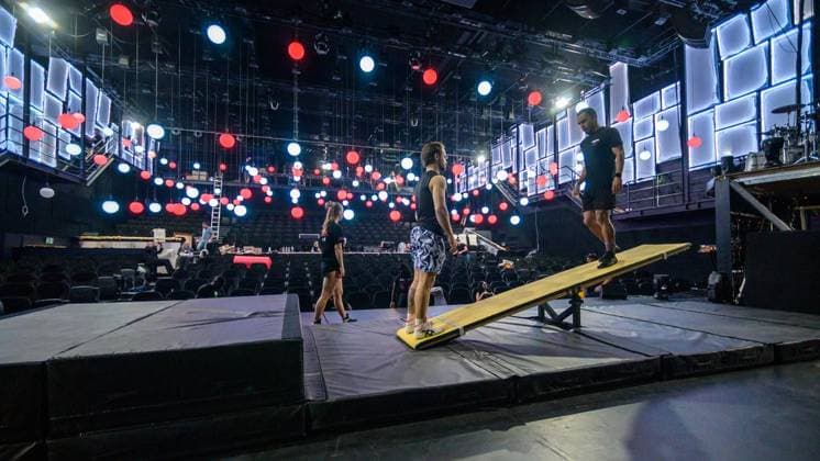 Arts, Proben zur neuen Show Groove im GOP in Essen