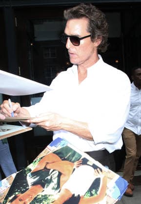Celebrity, Matthew McConaughey und Camila Alves unterwegs in New York
