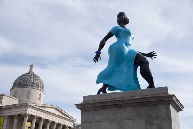 Arts, Großbritannien, Lady in Blue auf Fourth Plinth in London enthüllt